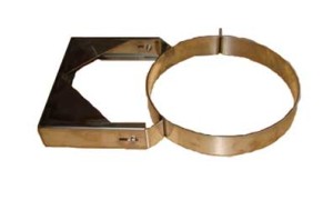 Obejma ze wspornikiem regulowana fi160