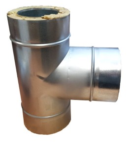 Trójnik izolowany ocynkowany 90 stopni fi300/350