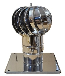 Turboflex MAX fi100 nierdzewny z płytą dachową otwierany