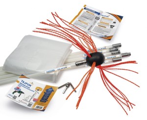 TAJFUN Obrotowy zestaw do czyszczenia komina od dołu 6m