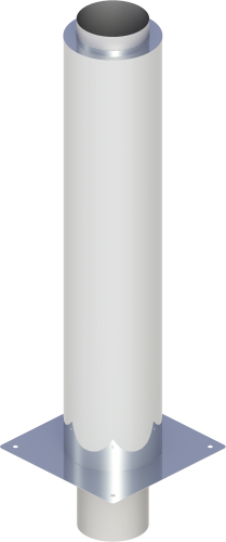 Jeremias Izolowane przedłużenie komina dymowego fi130 L=1000mm DW-ECO-304 0,8mm