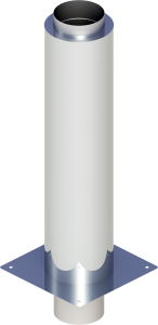 Jeremias Izolowane przedłużenie komina dymowego fi180 L=850mm DW-ECO-304 0,8mm