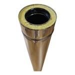 Rura TURBO izolowana nierdzewna 80/125 1m