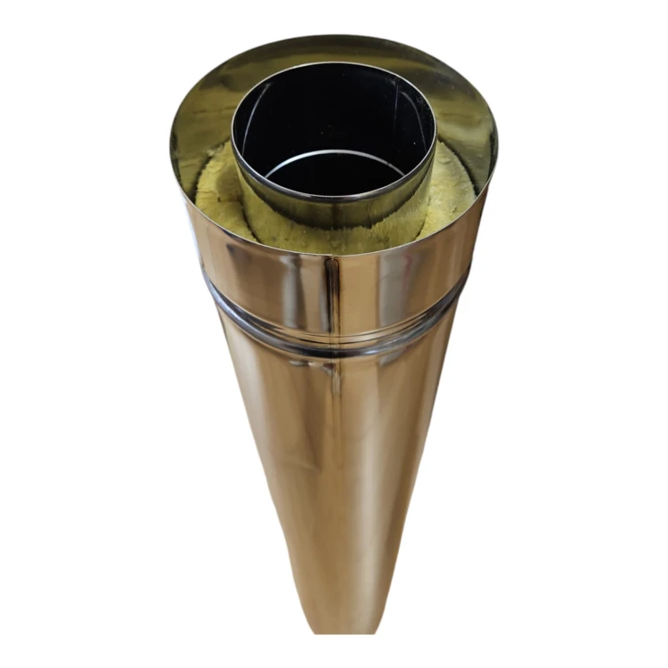 Rura TURBO izolowana nierdzewna 80/125 1m