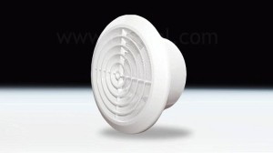 Kratka okrągła sufitowa KOS fi100 biała