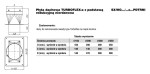Turboflex Płyta dachowa fi200 z podstawą redukcyjną 200x200 nierdzewna