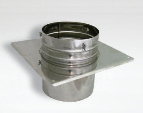 Turboflex Płyta dachowa fi150 z podstawą nyplową ocynkowana