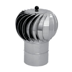 Turbowent Nasada Nierdzewna na rurze nieotwieranej fi150