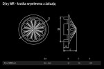 Kratka okrągła wywiewna z żaluzją D/15 WR