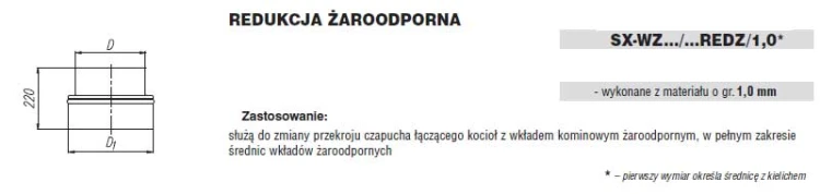 Redukcja żaroodporna fi130/120