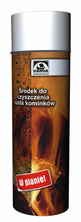 HANSA Środek do czyszczenia szkła kominków 500ml w pianie!