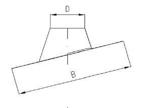 Przepust dachowy 5-25 stopni z kołnierzem fi100