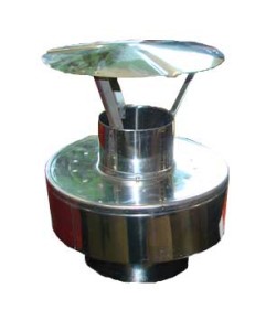 Wywiewka dwuścienna fi80/125 Nierdzewna