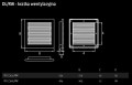 Kratka wentylacyjna kwadratowa DL/RW 165/165