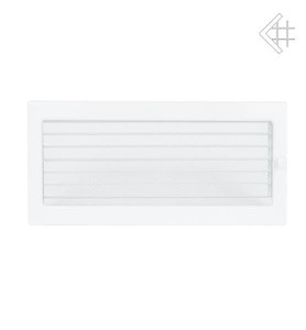 Kratka wentylacyjna malowana biała 17x37 z żaluzją