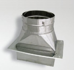 Turboflex Płyta dachowa fi200 z podstawą redukcyjną 140x270 nierdzewna