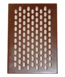 Kratka metalowa ścienna do wewnątrz D/TKM 14x21 brązowa