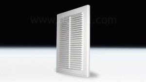 Kratka wentylacyjna prostokątna D/RW 180/250 biała