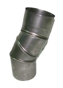 Kolano nastawne nierdzewne  fi200