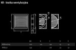 Kratka wentylacyjna KR fi100/125 srebrna mat 