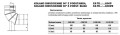 Kolano dwuścienne 90 stopni z podstawką fi60/100 Nierdzewne