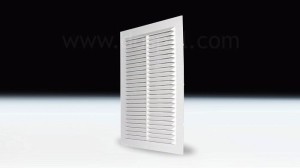 Kratka wentylacyjna prostokątna D/W 170/240 biała