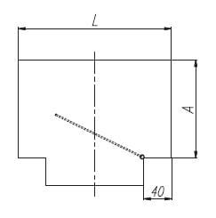 Trójnik ze zwrotnicą ocynkowany 50x150