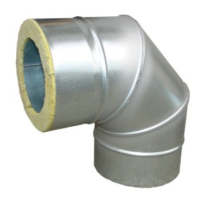 Kolano izolowane ocynkowane 90 stopni fi110/160