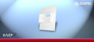 Kołnierz przyściennyz przepustnicą 110x55