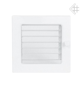Kratka wentylacyjna malowana biała 22x22 z żaluzją