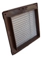 Kratka wentylacyjna kwadratowa DL/RW 165/165 brązowa