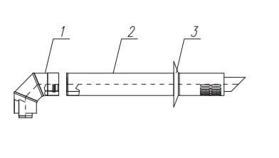 VAILLANT 60/100 Zestaw wylotu bocznego V biały