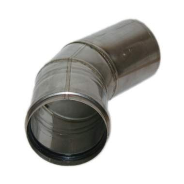 Kolano jednościenne 15-45 stopni fi80 Nierdzewne