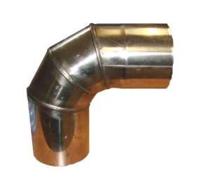 Kolano stałe żaroodporne MAX 90 stopni fi160