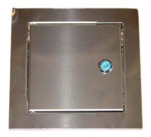 Drzwiczki rewizyjne metalowe MAGNAT 200x200 nierdzewne z kluczykiem