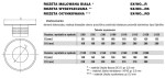 Rozeta malowana biała fi80