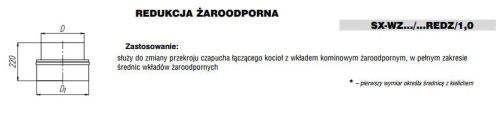 Redukcja żaroodporna MAX NTP fi200/...