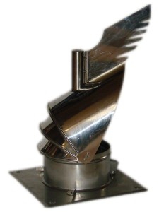 Samonastawna nasada kominowa Rotowent Dragon fi 150 z płytą dachową