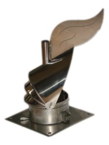 Samonastawna nasada kominowa Rotowent Dragon fi 250 z płytą dachową