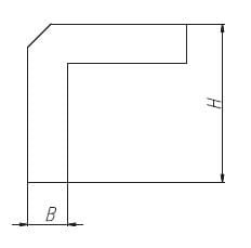 Kolano ocynkowane 90x200 ściana-strop