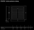 Kratka wentylacyjna wywiewna D/TK