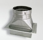 Turboflex Płyta dachowa fi250 z podstawą redukcyjną 200x200 ocynkowana