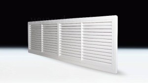 Kratka wentylacyjna prostokątna D/RW 430/110 biała