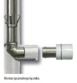 Kolano renowacyjne fi80 z obejmą centrująco-montażową