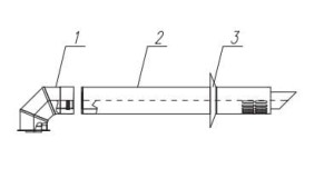 IMMERGAS 60/100 Zestaw wylotu bocznego IM nierdzewny
