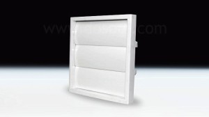 Kratka wentylacyjna z żaluzją KRŻ fi100/125 biała