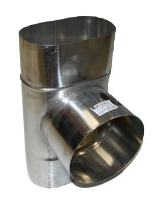 Trójnik owalny MAX 90 stopni 115x170