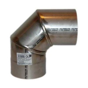 Kolano stałe nierdzewne 90 stopni fi110