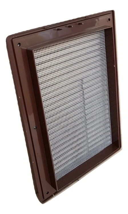 Kratka wentylacyjna prostokątna DL/RW 140/210 brązowa