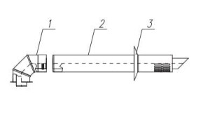 FERROLI 60/100 - 80/125 Zestaw wylotu bocznego F redukcyjny nierdzewny